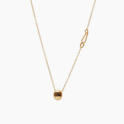 AMULET Oval Pendant Gold Plated Necklace