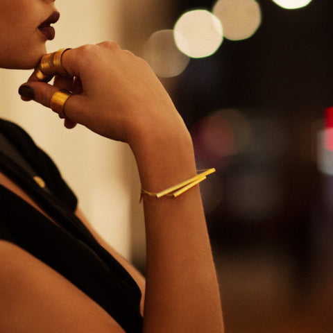 GOLD LUMP 18 K Gold Bracelet