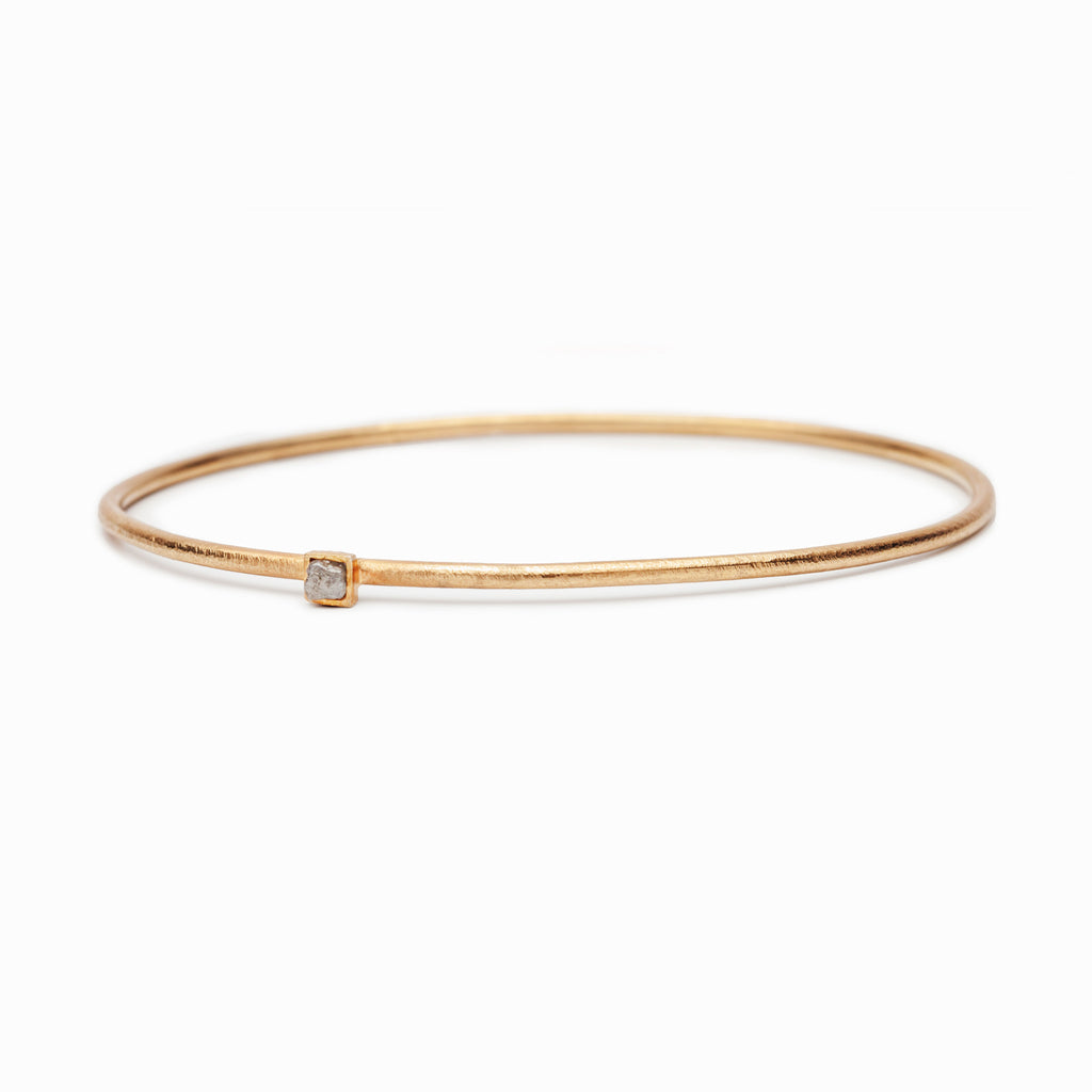 RAW Diamond Gold Plated Bracelet