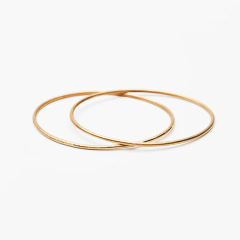 LESS IS MORE 10 mm Gold Plated Tube Ring