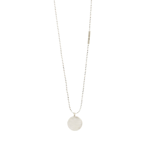 LESS IS MORE Oval Amulet 18 K Gold Necklace