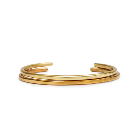 COPENHAGEN 18 K Gold Rose Gold Open Bracelet