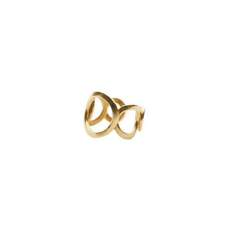 LESS IS MORE 6/4 Square Tube 18 K Gold Earring