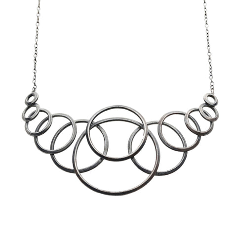 LESS IS MORE AMULET Oval Amulet Silver Necklace