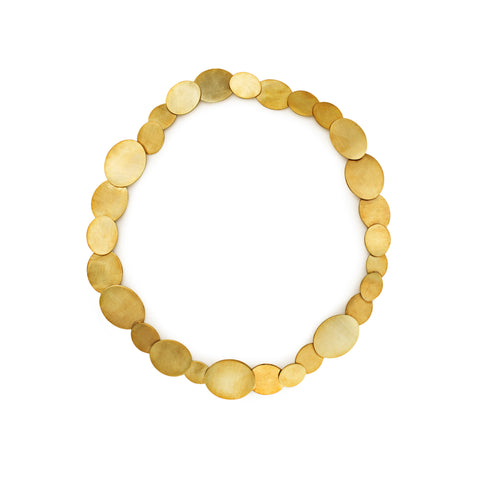 SIGNATURE ONE 3 Ovals 18 K Gold Earrings