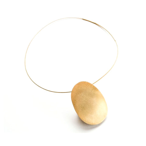 LESS IS MORE 7 + 5 Square Tube Gold Plated Necklace