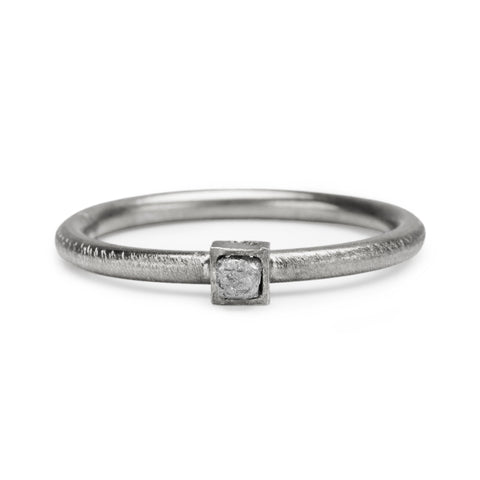 RAW Diamond 18 K Rose Gold Ring