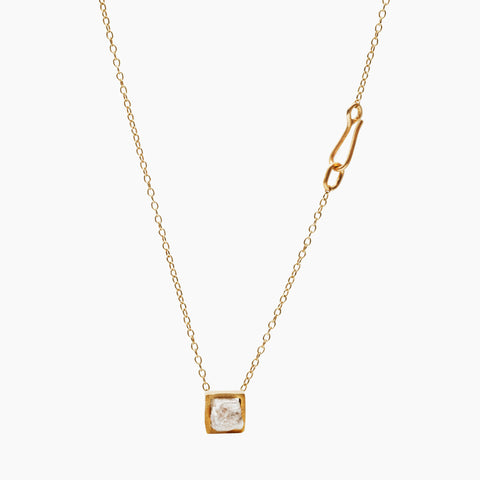 RAW 7 Diamond 18 K Gold Necklace
