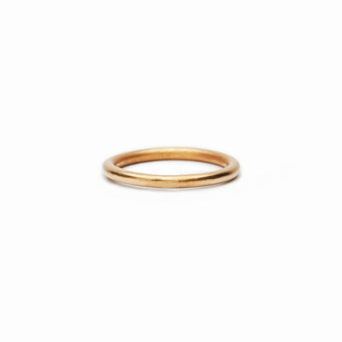 LESS IS MORE 5 mm Gold Plated Tube Ring