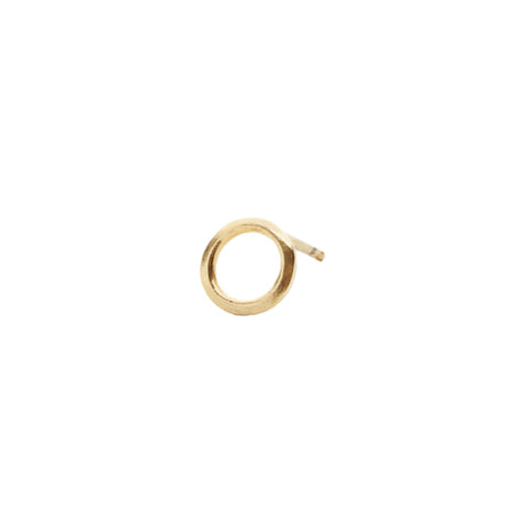 O Collection Black Silver Earring